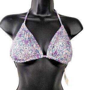 Eberjey Marimar Gisele Multi-Color Halter String Bikini Top Medium
